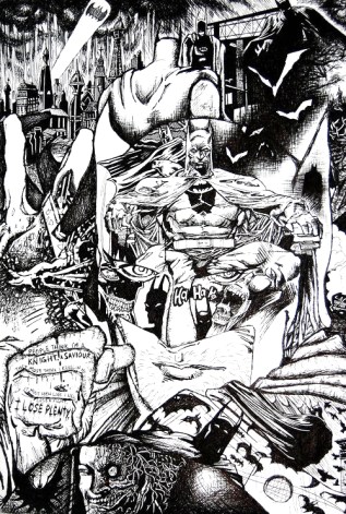 Batman Black and White Image