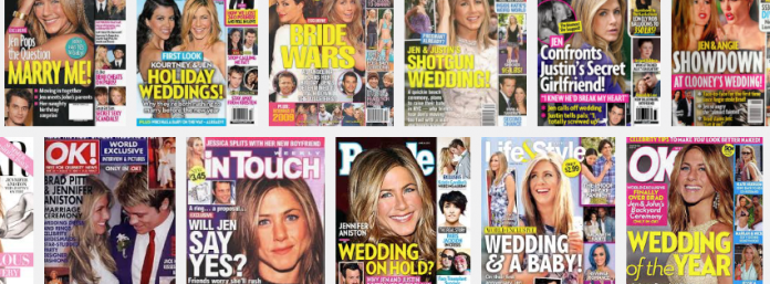 Jennifer Aniston magazine covers